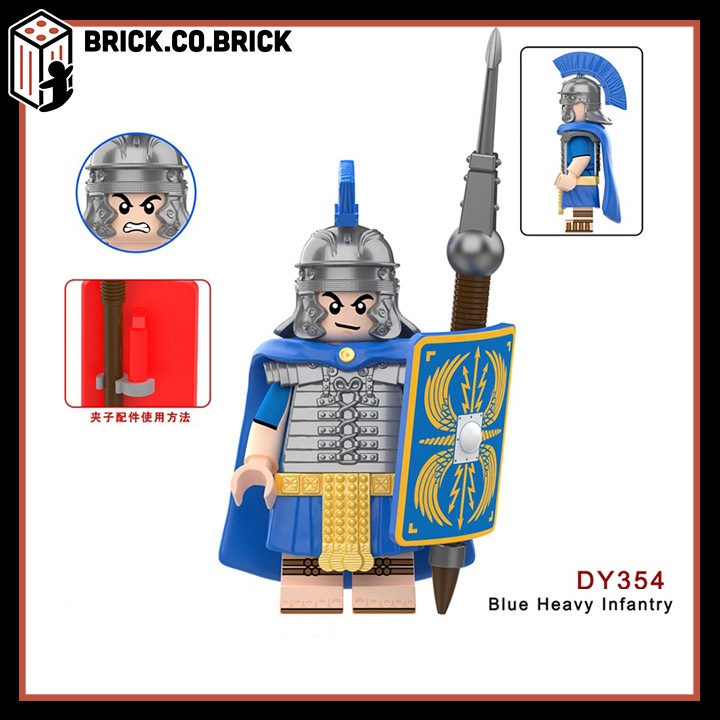 Binh Lính La Mã Đồ chơi Lính Bộ binh Hạng nặng La Mã Cổ Đại Mô hình Binh Lính Trung Cổ DY353-DY362