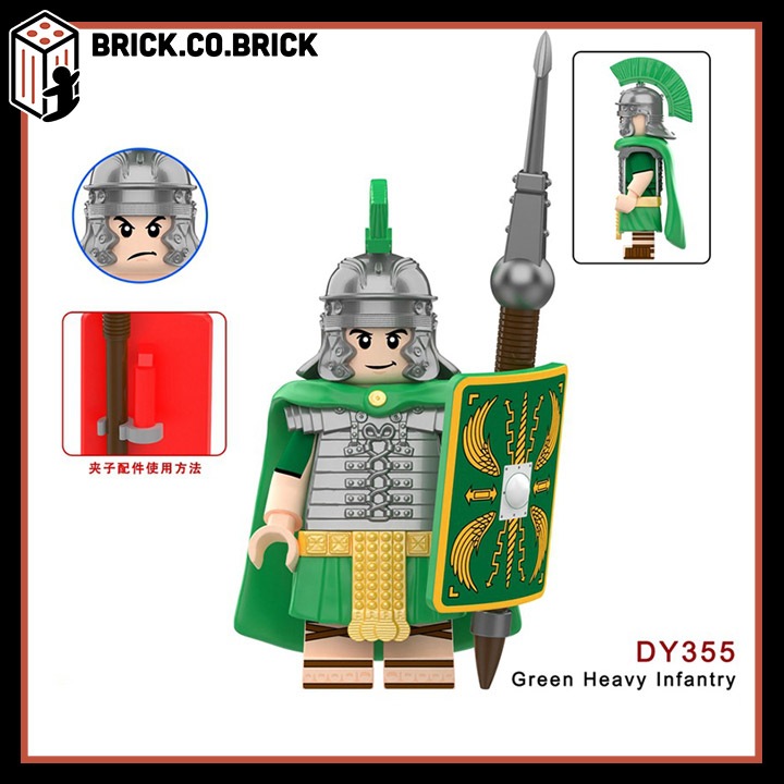 Binh Lính La Mã Đồ chơi Lính Bộ binh Hạng nặng La Mã Cổ Đại Mô hình Binh Lính Trung Cổ DY353-DY362