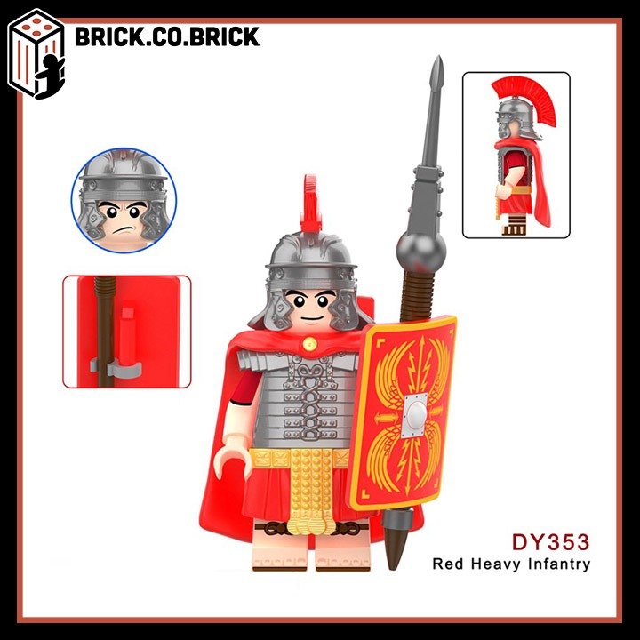 Binh Lính La Mã Đồ chơi Lính Bộ binh Hạng nặng La Mã Cổ Đại Mô hình Binh Lính Trung Cổ DY353-DY362