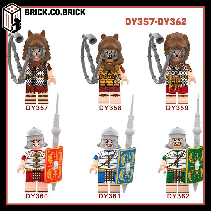 Binh Lính La Mã Đồ chơi Lính Bộ binh Hạng nặng La Mã Cổ Đại Mô hình Binh Lính Trung Cổ DY353-DY362