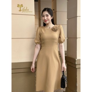Váy nữ đầm trung niên TIFALU dáng xòe trẻ trung - ZOL409DA