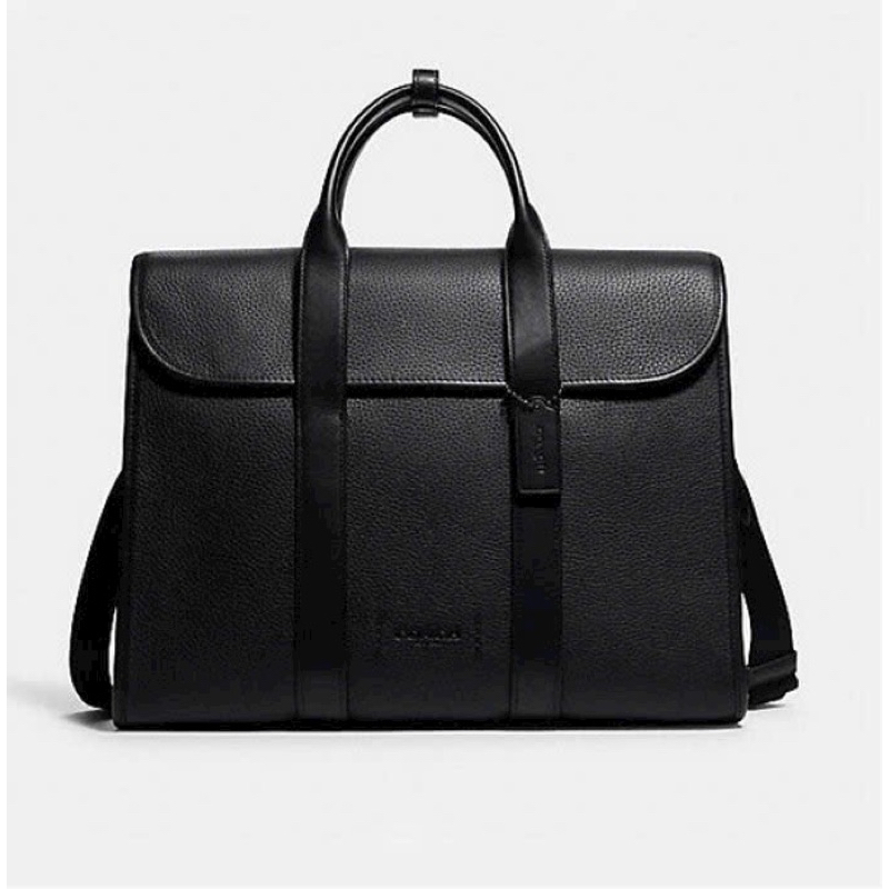 Cặp nam Coach da thật mềm đeph, vừa A4 laptop, chia nhiều ngăn tiện dụng