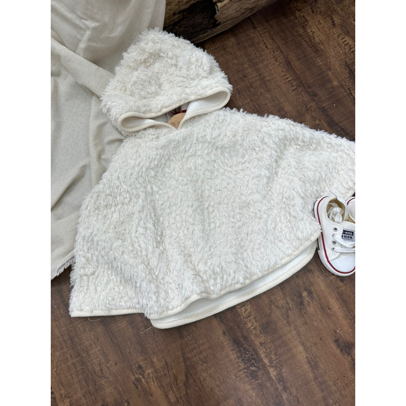 Áo choàng lông tai thỏ em bé mùa đông Nanci room