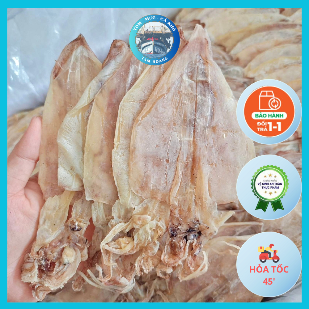 Khô Mực Bầu Câu Tay  Đủ Loại Đủ Size Mình Dày, Thịt Ngọt - Mực Khô Bầu  Đặc Sản Khô Cà Mau [Hỏa Tốc]