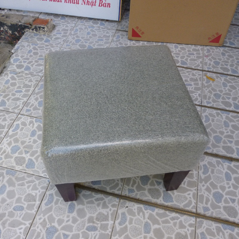 Đôn vuông lùn bọc vải