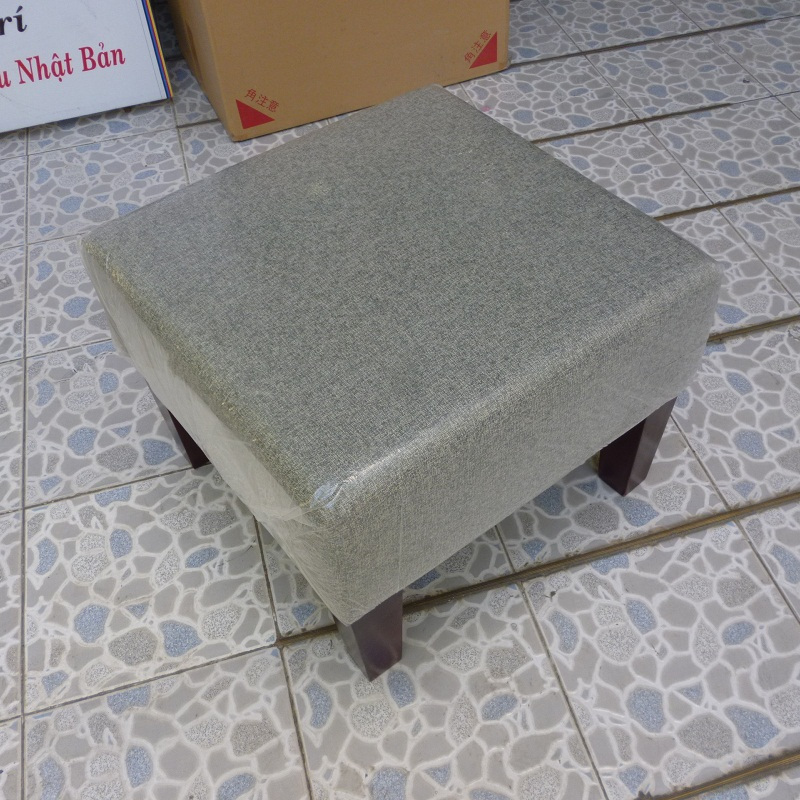 Đôn vuông lùn bọc vải