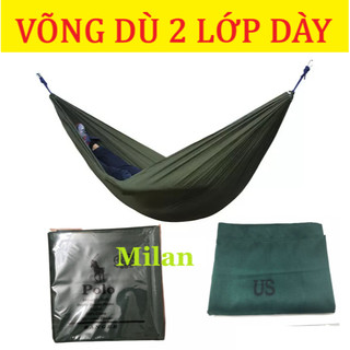 Võng dù 2 lớp dày dặn nằm thoải mái, võng dù thái lan 2 lớp
