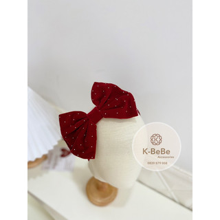 Bờm / Cài tóc / Băng đô nơ nhung đính hạt