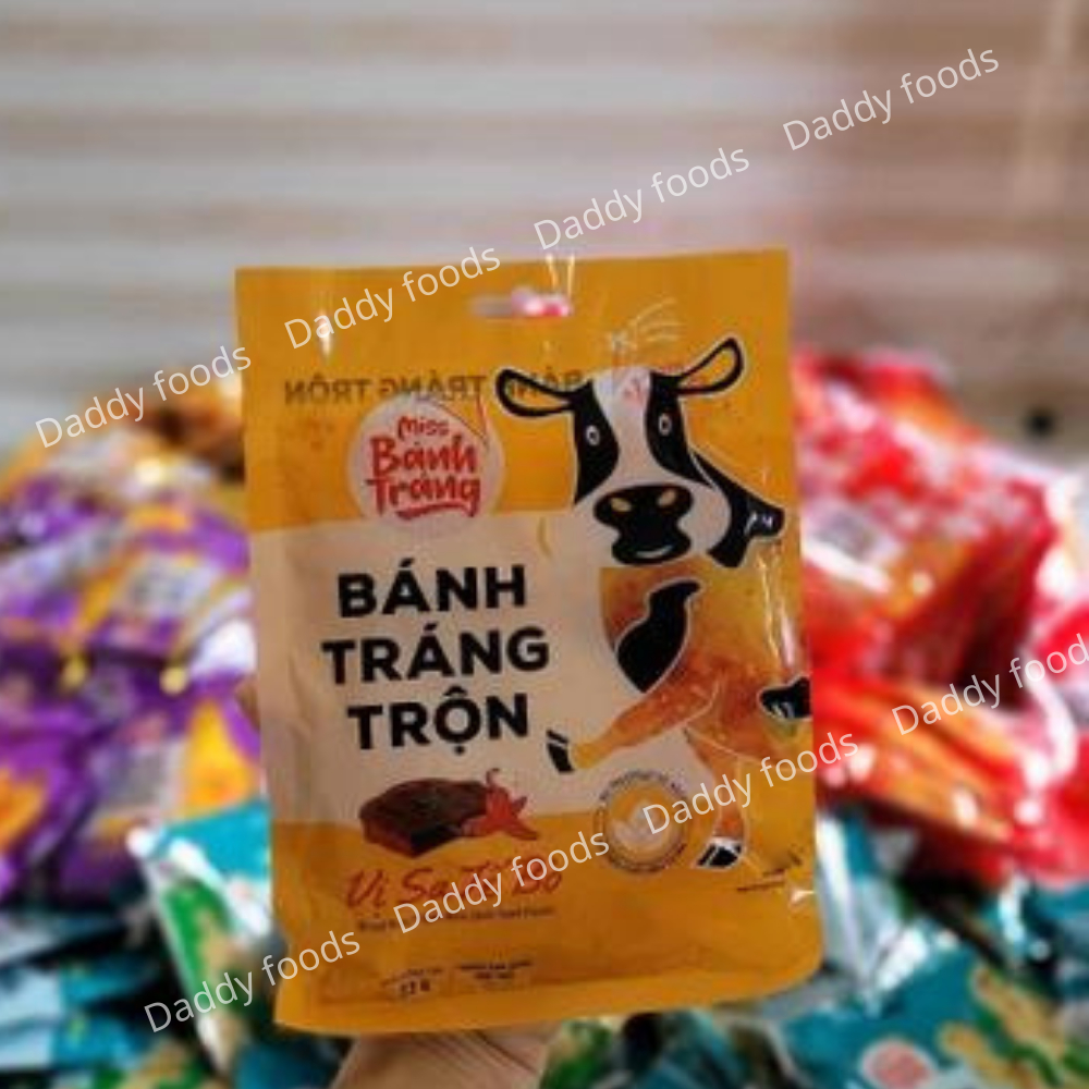 Bánh tráng trộn mix vị miss bánh tráng phômai, rong biển, gà quay, sa tế tôm, sa tế bò, chanh sả Vinasnack