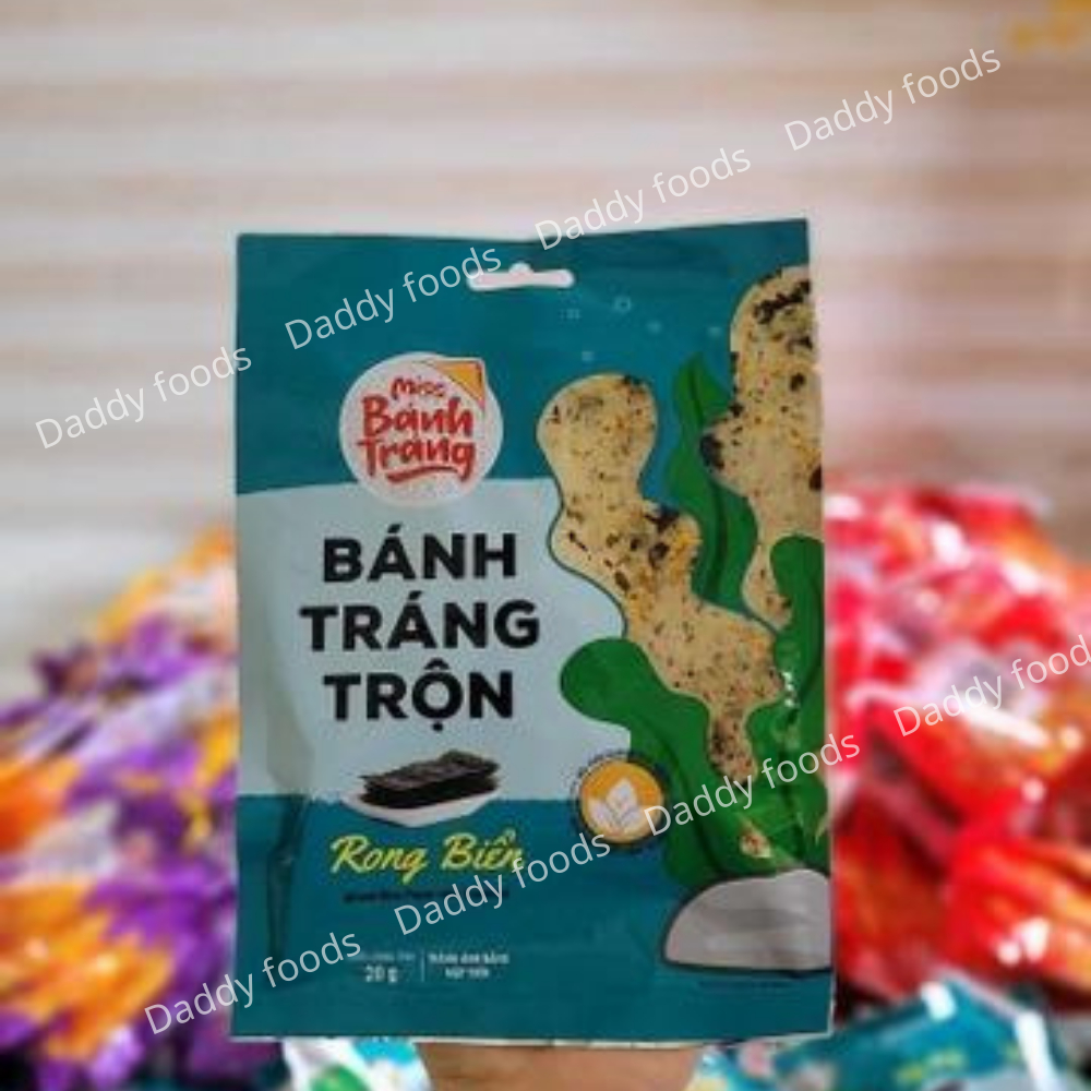 Bánh tráng trộn mix vị miss bánh tráng phômai, rong biển, gà quay, sa tế tôm, sa tế bò, chanh sả Vinasnack