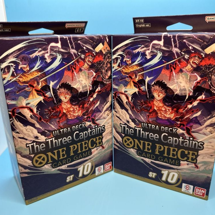 🌟CHÍNH HÃNG🌟 Bài Tiếng Anh One Piece Ultra Deck: The Three Captains ST-10 Full Seal