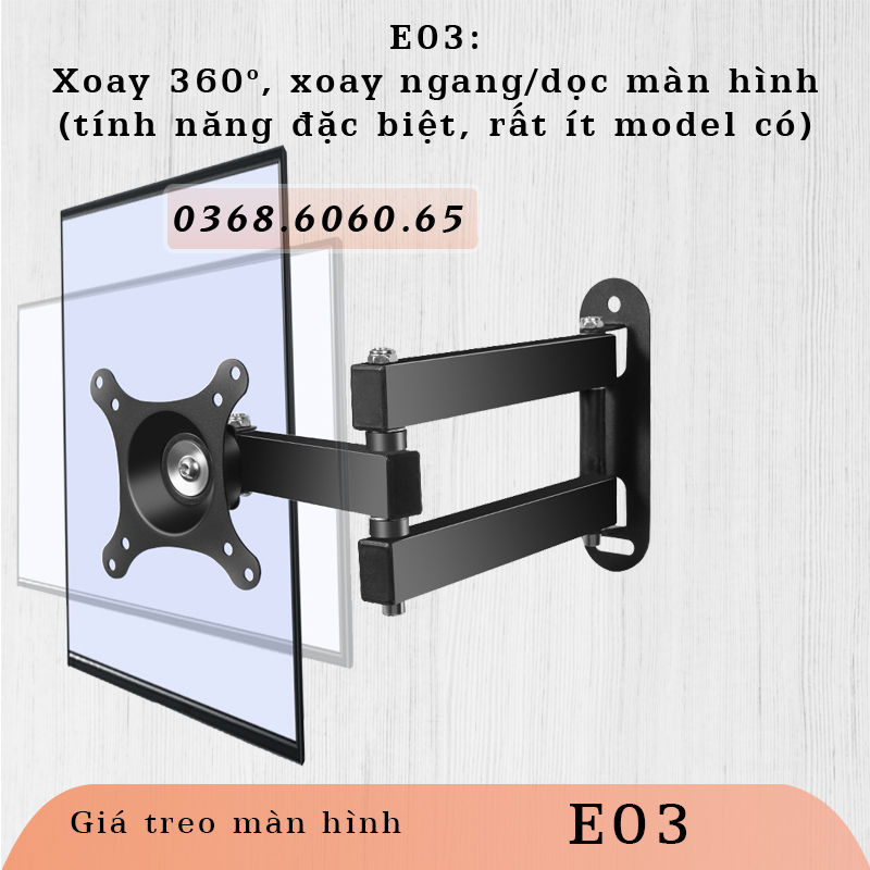 E02 – #Giá treo màn hình #Giá treo màn hình máy tính #Xoay đa năng #Màn hình 17-32inch  CP104 S32