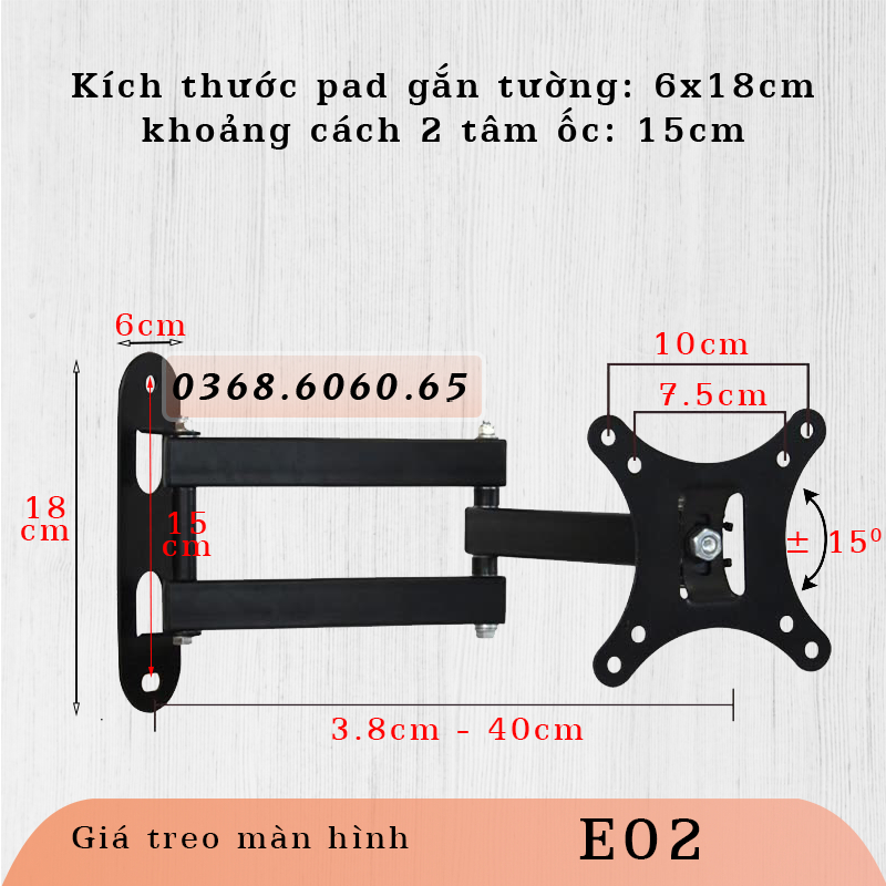 E02 – #Giá treo màn hình #Giá treo màn hình máy tính #Xoay đa năng #Màn hình 17-32inch  CP104 S32