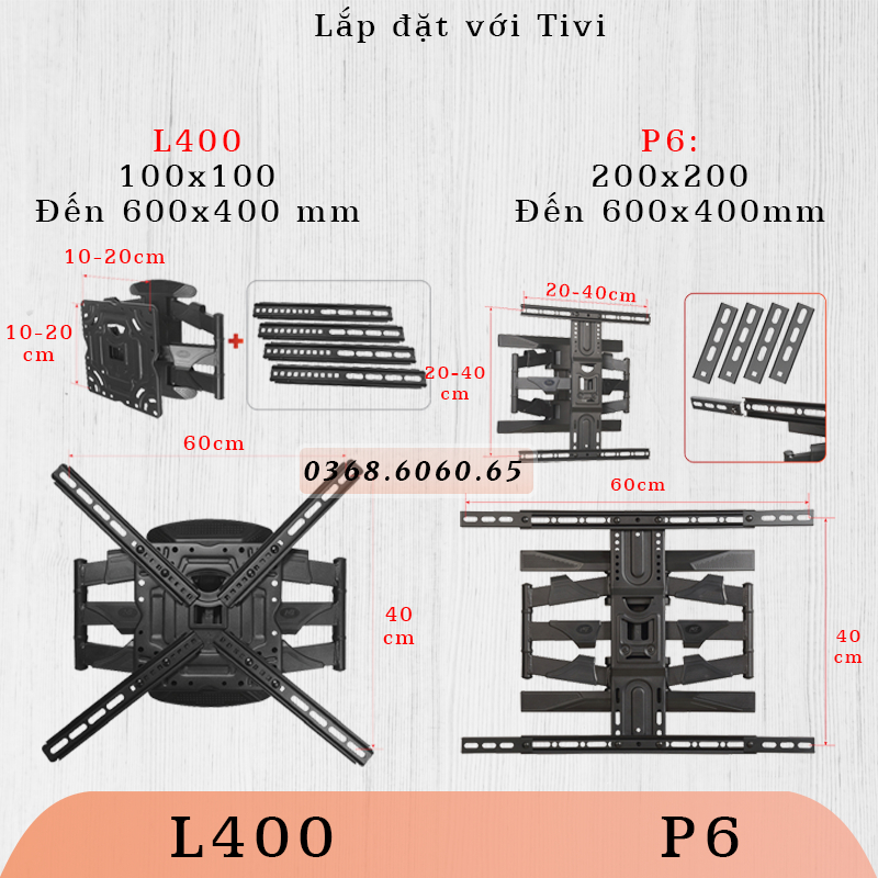 P6 #Giá treo Tivi #Chính hãng North Bayou  #Giá treo Tivi gắn tường #Xoay đa năng