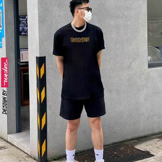 Áo thun basic WOSHEE in chữ BONUS áo phông oversize cotton 100% sành điệu cá tính áo cotton nữ trẻ trung CĐG070