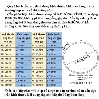 5m ống Gen co nhiệt phi nhỏ từ phi 4 đến 22