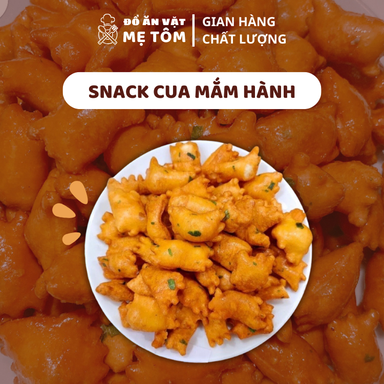 Bánh quẩy cua vị mắm hành 1KG thơm ngon độc đáo, quẩy cua mỡ hành bùi bùi ngậy ngậy giòn giòn, hương vị mới lạ