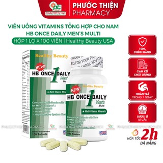 Vitamin tổng hợp cho nam giới HB Once Daily Men's Multi lọ 100 Viên vitamin a z