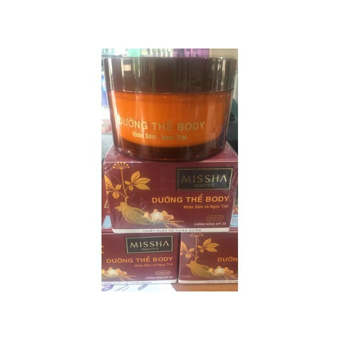 Dưỡng Thể Body Trắng Da Miss Nhân Sâm và Ngọc Trai 150g
