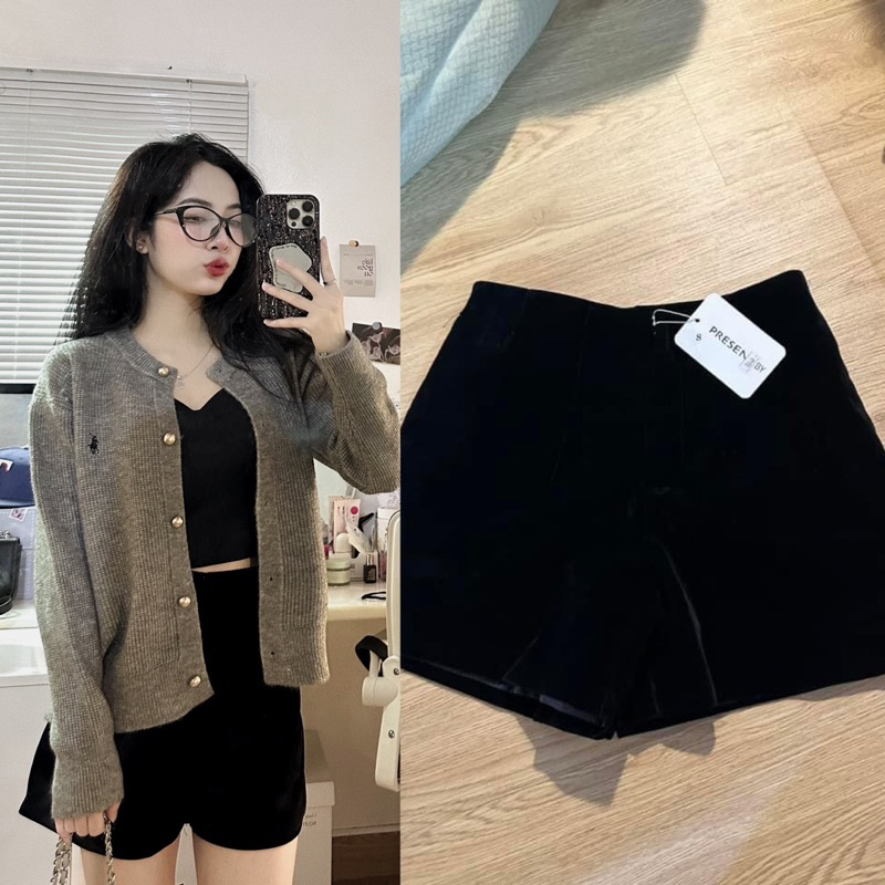 Quần nhung mix đồ