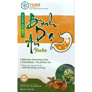 Viên dạ dày Bình dạ an Ysuka - Hỗ trợ giảm acid dịch vị, bảo vệ niêm mạc dạ dày, hỗ trợ giảm triệu chứng viêm loét dày