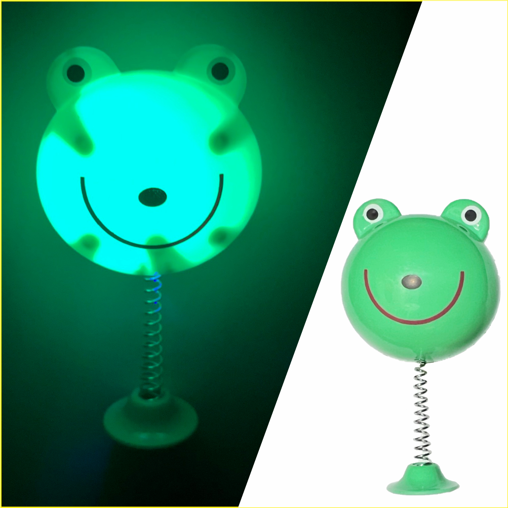 Gấu dâu, ếch, heo hồng, hổ con. Thú lò xo hoạt hình ngộ nghĩnh gắn mũ bảo hiểm, gắn xe máy, xe đạp, ô tô