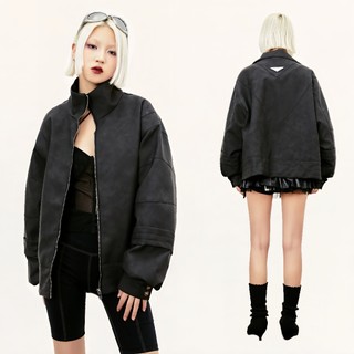 Áo khoác da lộn Made Extreme Turtle Neck Jackets