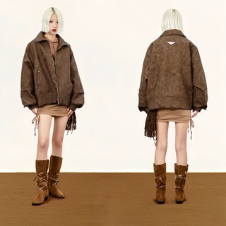 Áo khoác da lộn Made Extreme Turtle Neck Jackets
