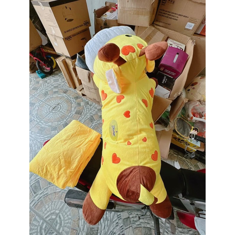 Bộ Mềm Gối Grow Bông Bự Mềm Mại Cho Bé Như Hình