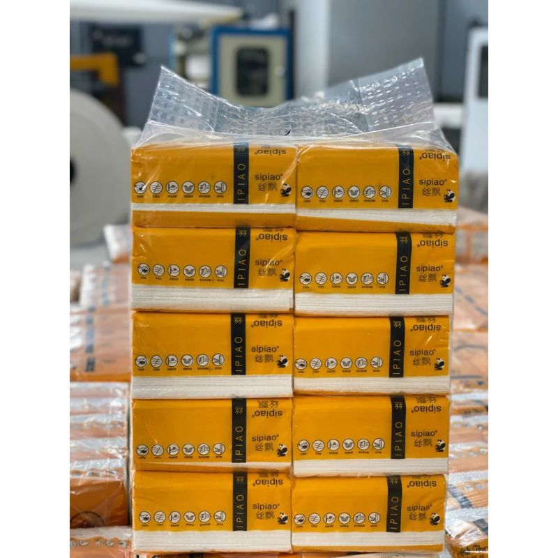 10 Gói Giấy Ăn ,Giấy Rút Gấu Trúc SIPAO Nội Địa Trung