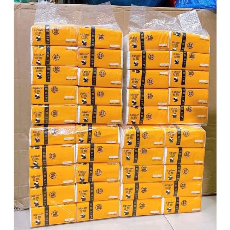 10 Gói Giấy Ăn ,Giấy Rút Gấu Trúc SIPAO Nội Địa Trung