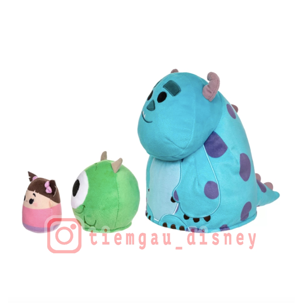 Gấu Bông Bộ 3 Lồng Vào Nhau  phim Monster University - Chính hãng Disney