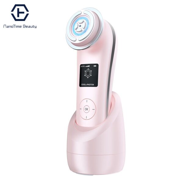 Máy đẩy tinh chất nâng cơ mặt trẻ hóa da đa năng 9in1 NanoTime F82e HT Beauty, Nâng cơ mặt EMS và Ánh sáng Photon