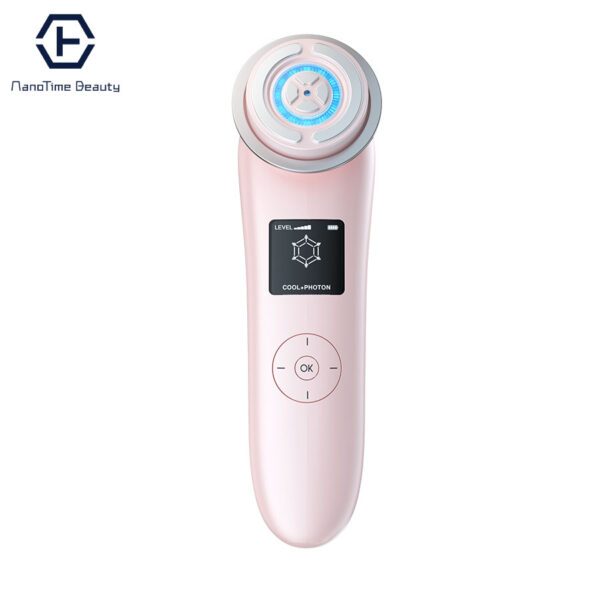Máy đẩy tinh chất nâng cơ mặt trẻ hóa da đa năng 9in1 NanoTime F82e HT Beauty, Nâng cơ mặt EMS và Ánh sáng Photon