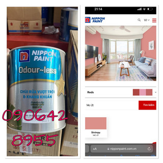 1lit Sơn cao cấp Nippon pha màu )