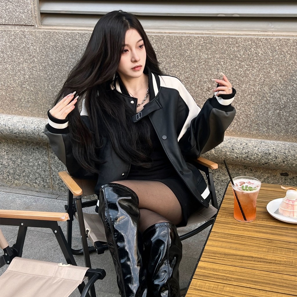 Áo khoác da NOCTURNAL LEATHER JACKET Varsity Unisex Local Brand