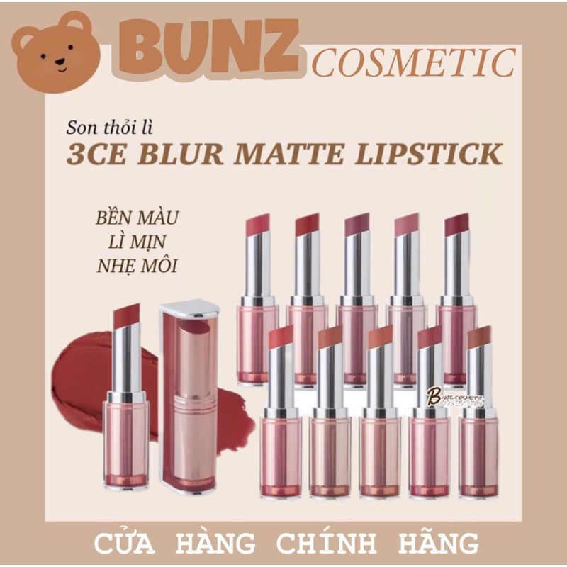 Son thỏi 3CE Blur Matte Lipstick