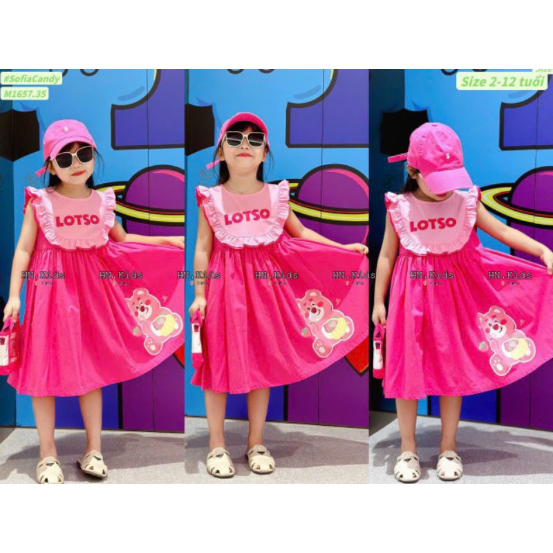 Váy gâu dâu cho bé gái.8 đến 28kg.video +hình thật trải sàn ak