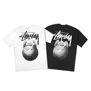 Áo thun tay lỡ cô gái  stussy ANGLE số 8 form rộng unisex chất cotton cao cấp