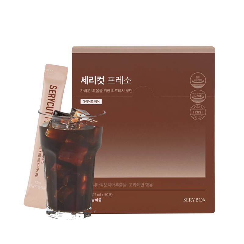 Nước Cà Phê Diet Serycut Presso Hỗ Trợ Kiểm Soát Cân Nặng Hàn Quốc-Hộp 50 Gói