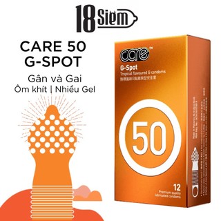 Bao cao su CARE 50 gân và gai hương rừng nhiệt đới