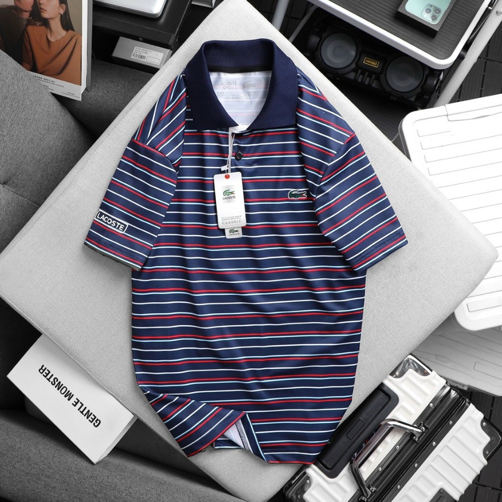 Aó polo Lcst made in indosia hàng xuất khẩu vải cotton cá sấu co dãn,mềm thoáng khí,thấm hút mồ hôi