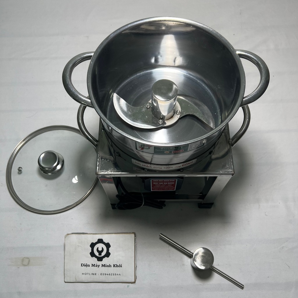 Máy xay thịt công nghiệp đa năng, làm chà bông 1100W vòng tua chậm- Nồi tháo rời |Máy xay nước rau má, hành tỏi xả ớt