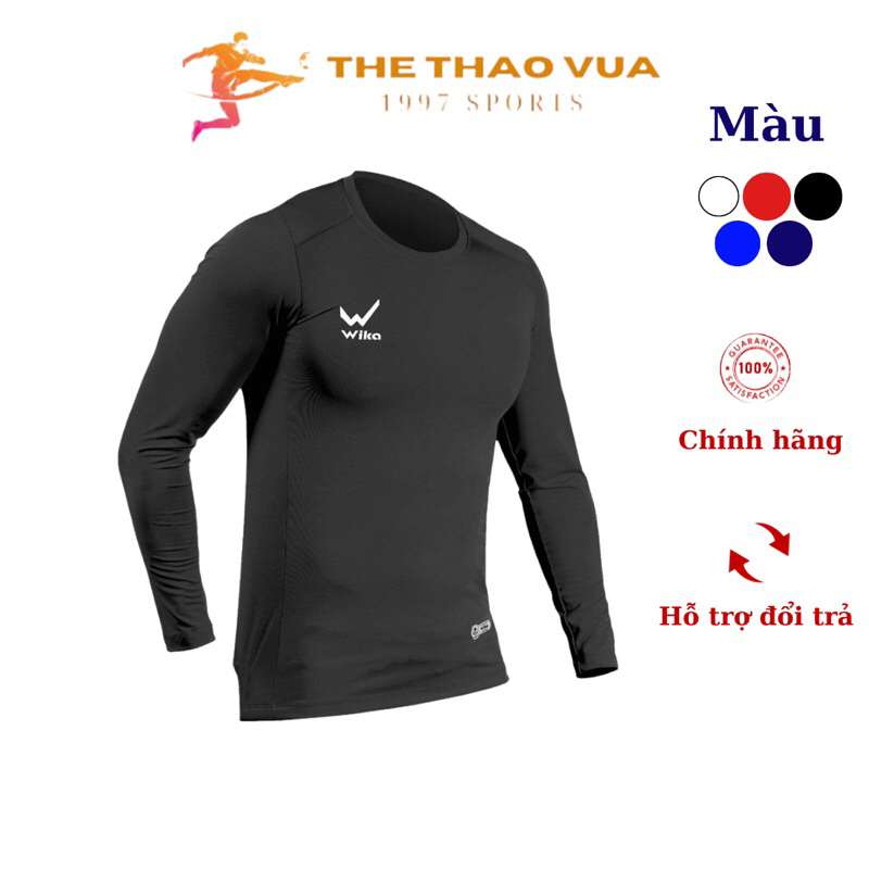 Áo Giữ Nhiệt Wika Chính Hãng , Áo Thun Thể Thao Chất Liệu Vải Co Giãn 4 Chiều Thoải Mái Khi Vận Động