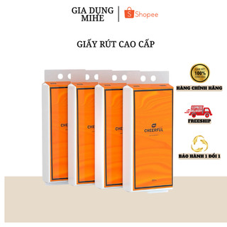 Giấy rút treo tường- giấy ăn  1280 tờ 1 thùng 4 túi da năng