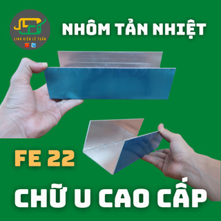 Hộp nhôm tản nhiệt chữ u fe 22, nhôm máy kích cơ