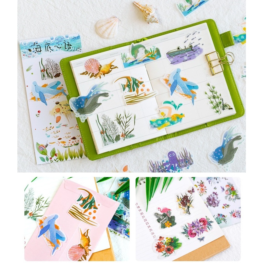 Gói 60 sticker giấy SG6006 Gachini