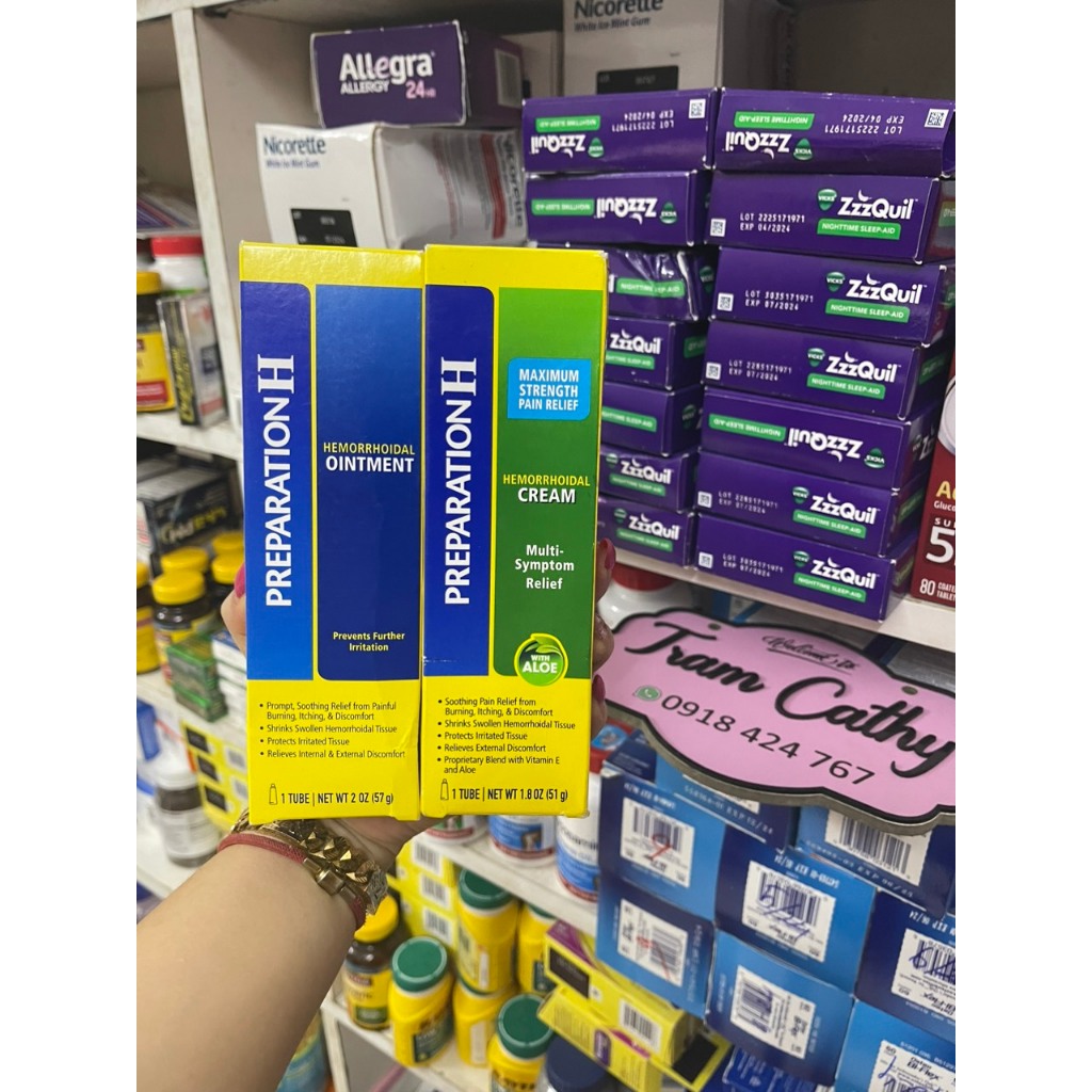 Kem Bôi Trĩ Preparation H Hemorrhoidal Của Mỹ