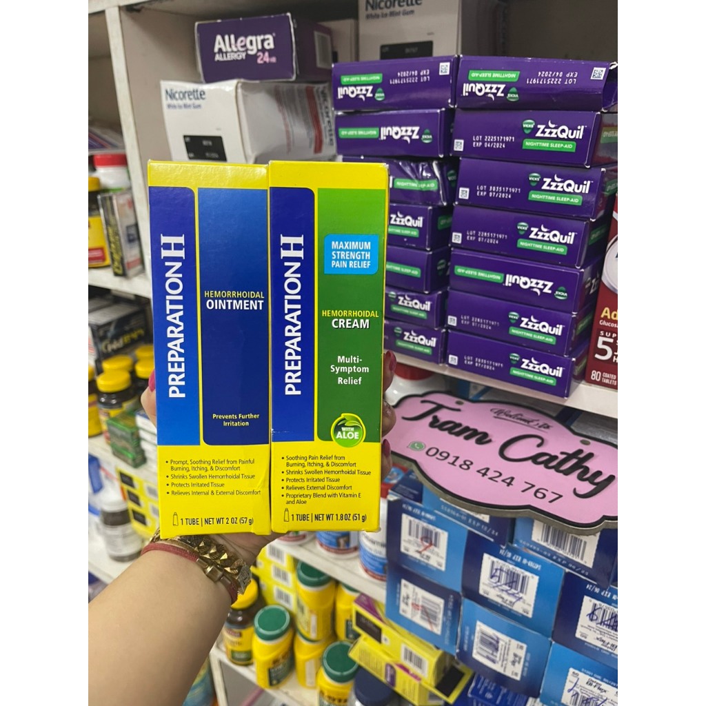 Kem Bôi Trĩ Preparation H Hemorrhoidal Của Mỹ