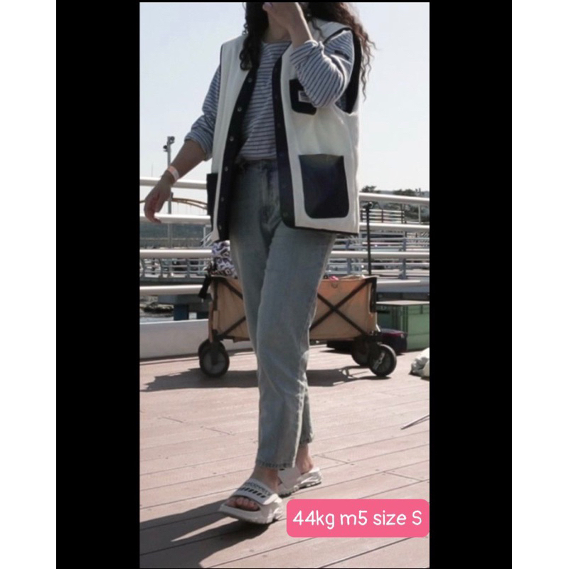 Áo ghile phao lông UNISEX 2 mặt OUTDOOR xuất Hàn
